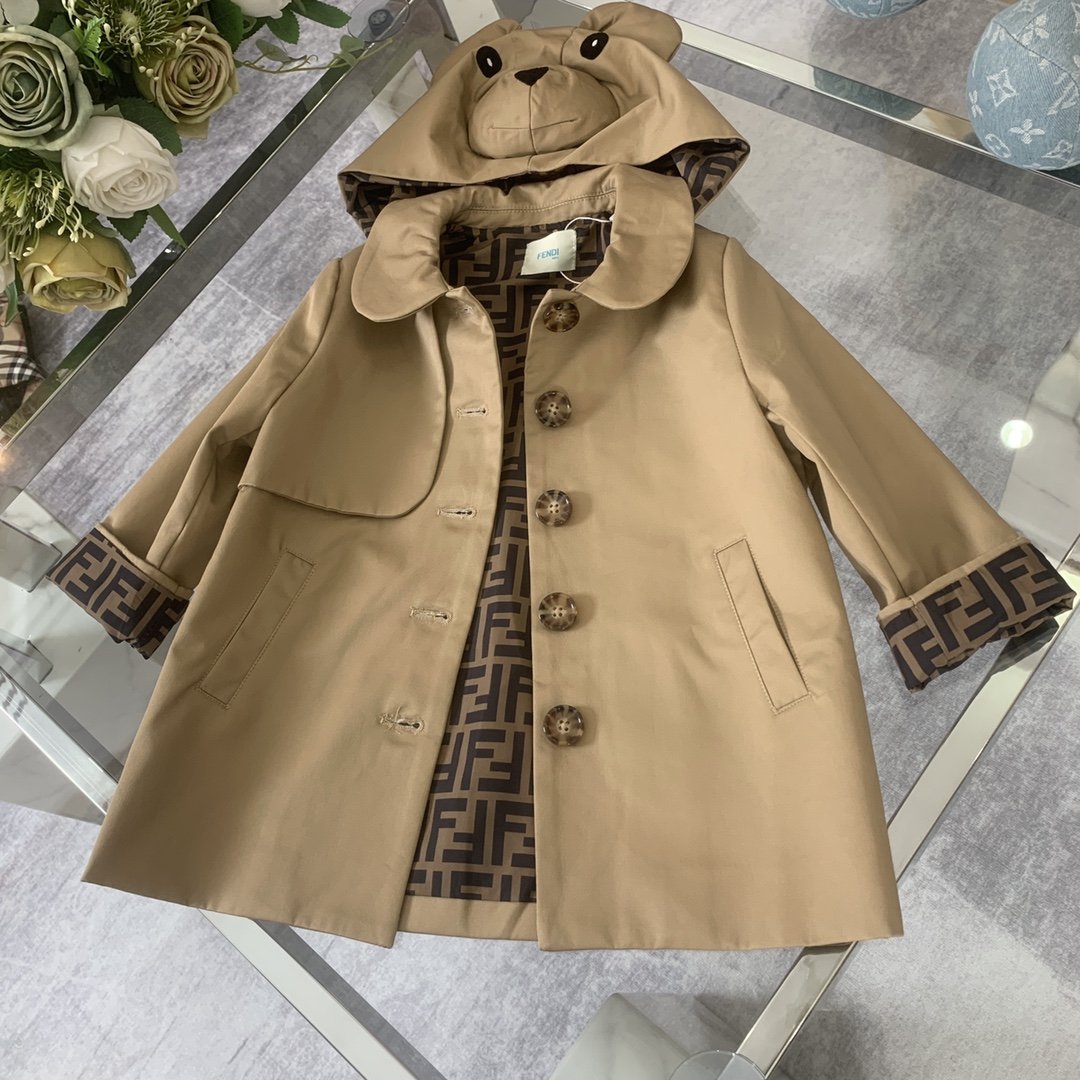 Kids fendi coat sale