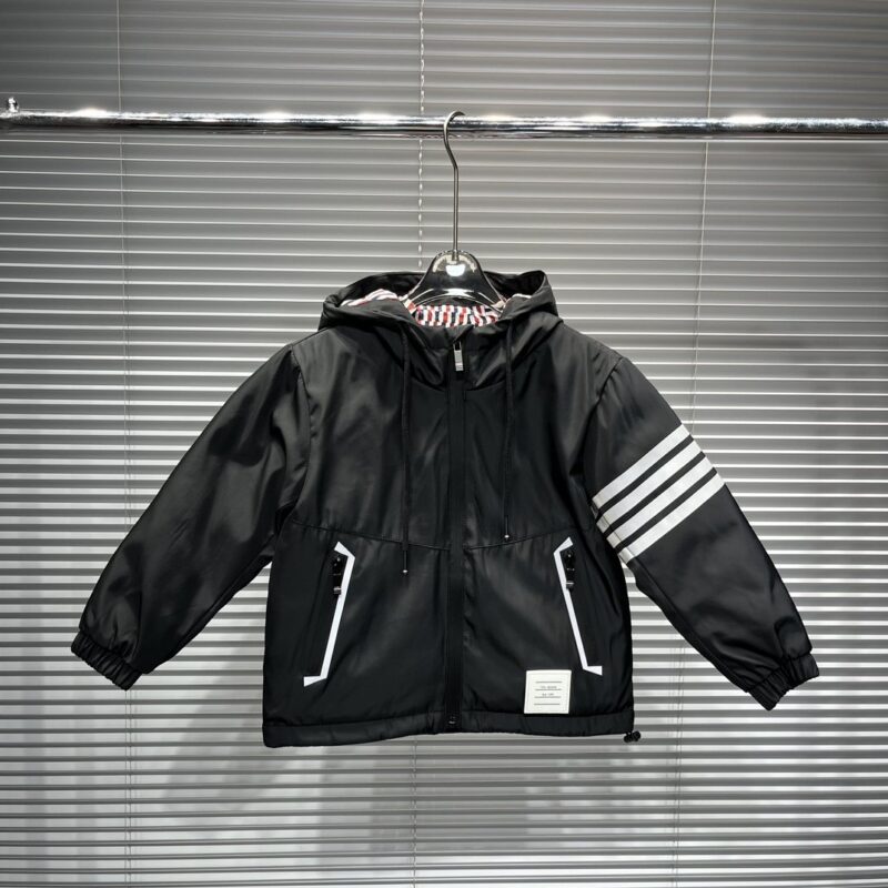 Thom Browne Kids Hooded Down Jacket
