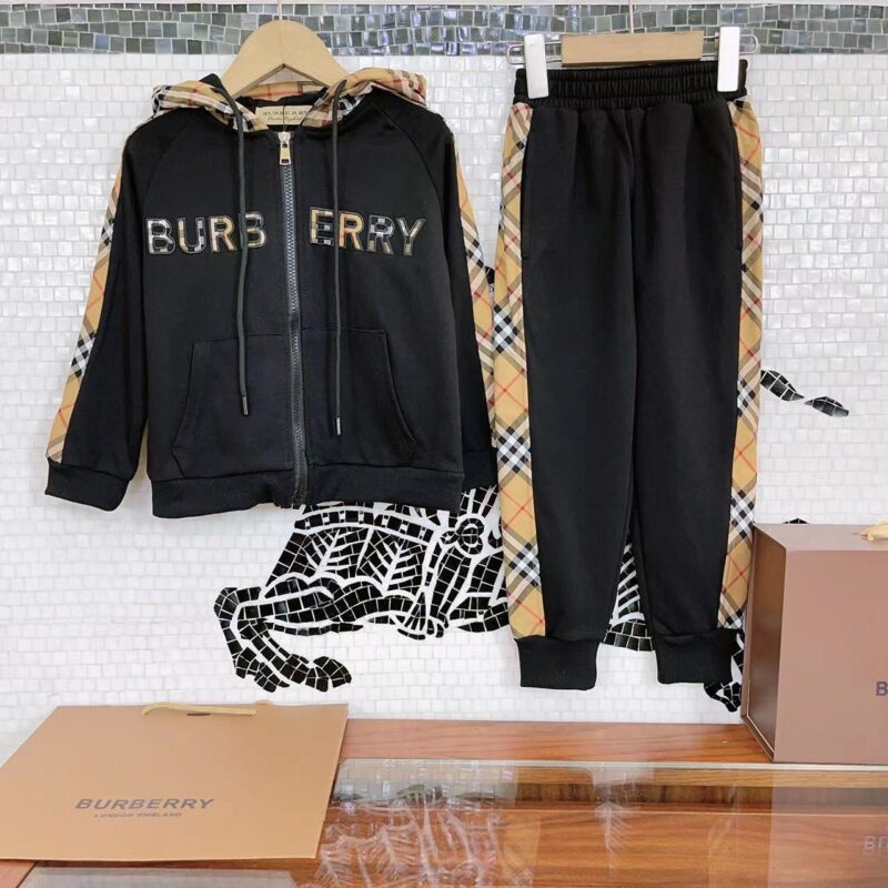 Burberry Kids Hooded Sweater & Trousers