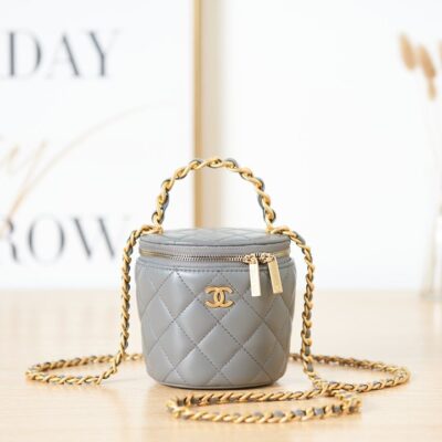 Chanel Chain Handle Cosmetic Bucket Bag
