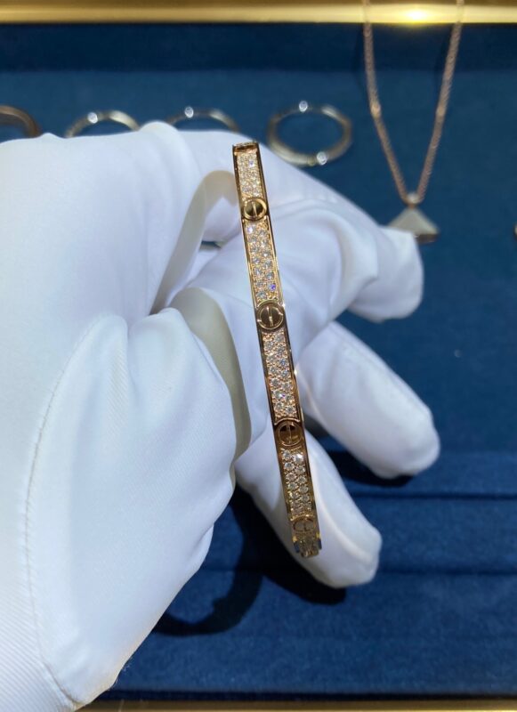 Narrow Baby’s Breath Bracelet, Rose Gold