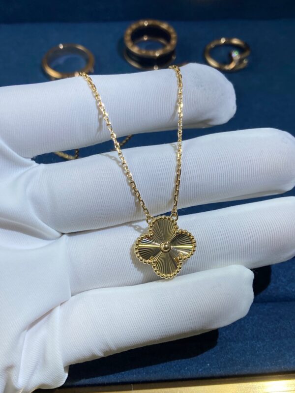 Laser Necklace, Yellow Gold