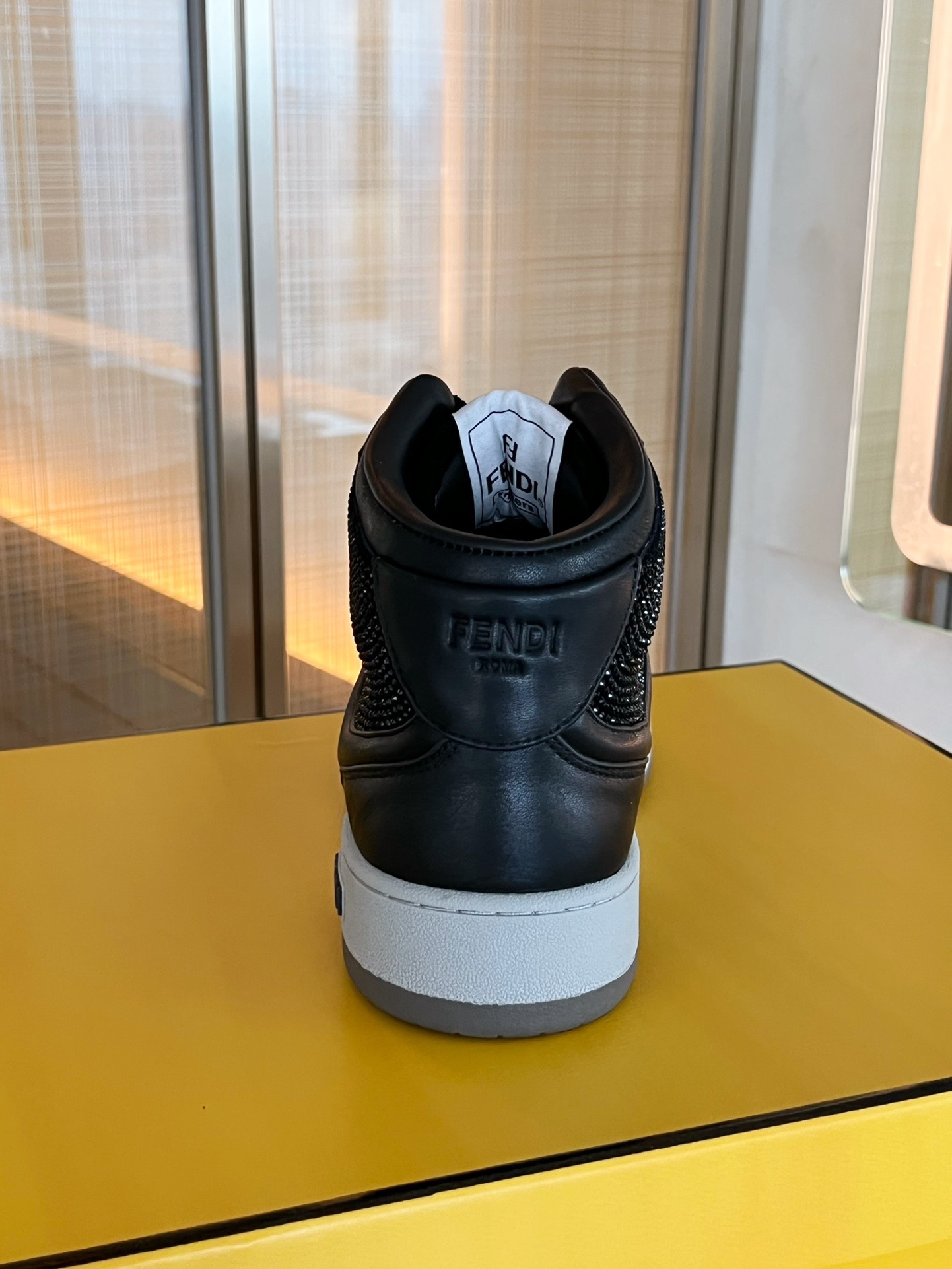 Fendi 2023 New Lace-up High-top Sneakers. - Image 4