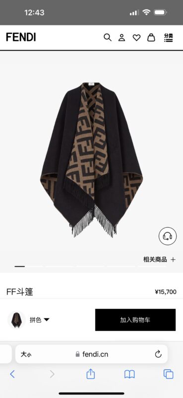 Fendi Scarfs Roma