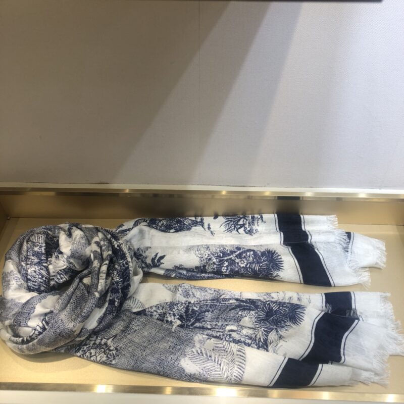 Dior Tropical Scarf 70% Cashmere 30% Silk