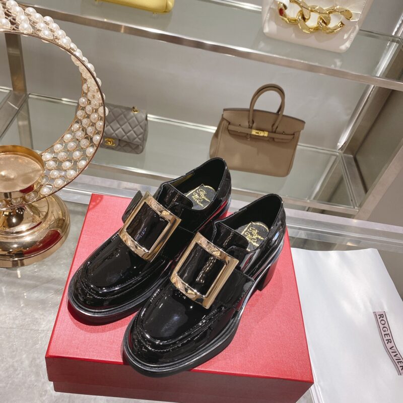 Roger Vivier Gold Buckle Shoes