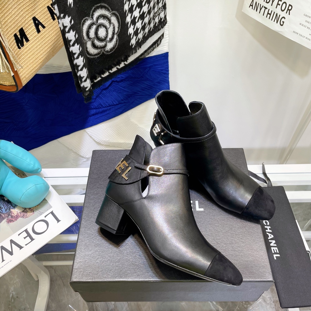 Chanel Round Toe Ankle Boots - Image 7