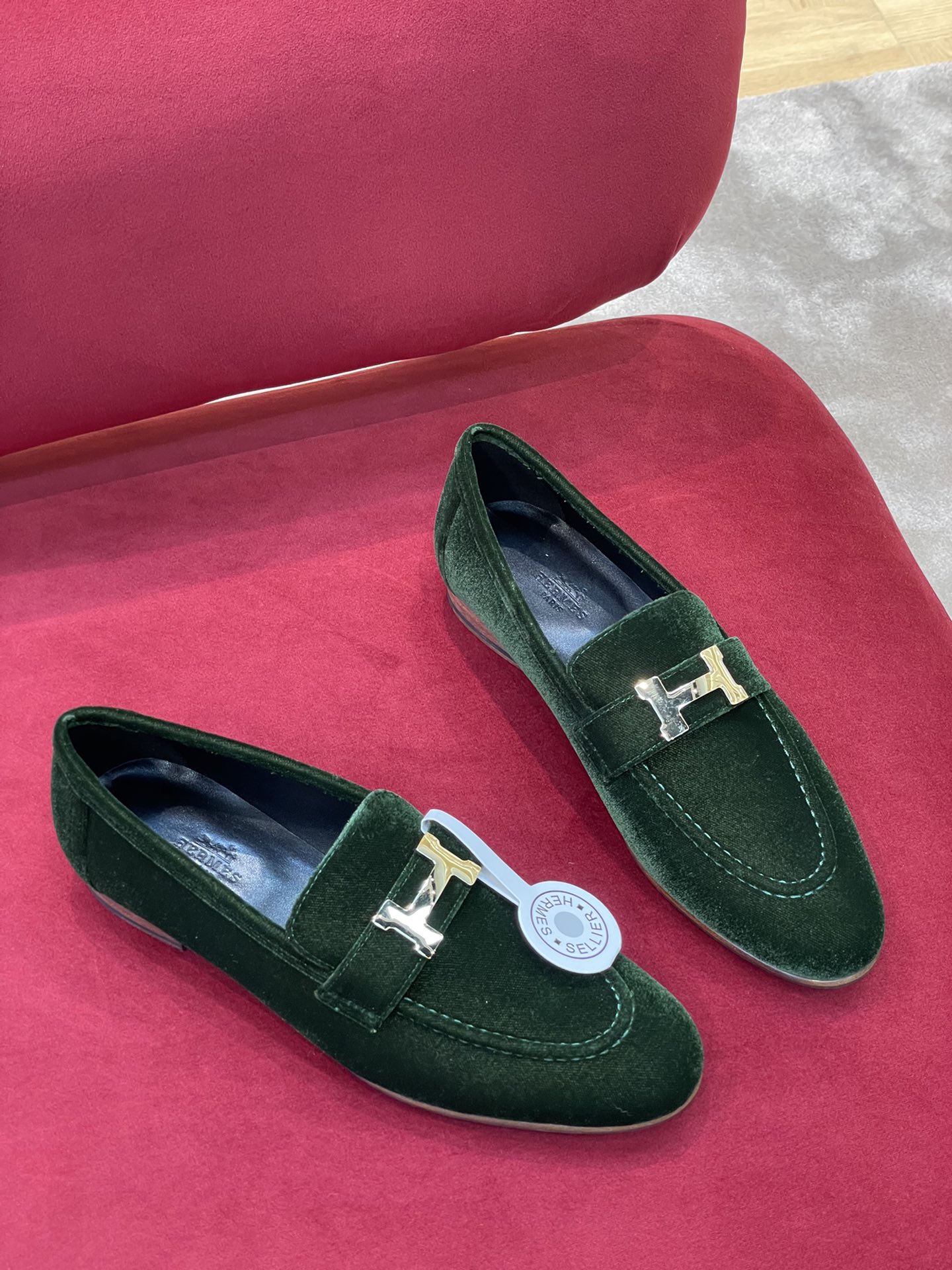 Hermes H Buckle Loafers - Image 3