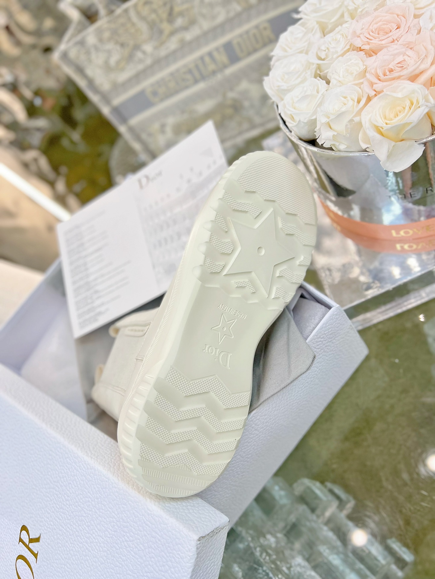 Dior Chelsea Ankle Boots in White - Image 8