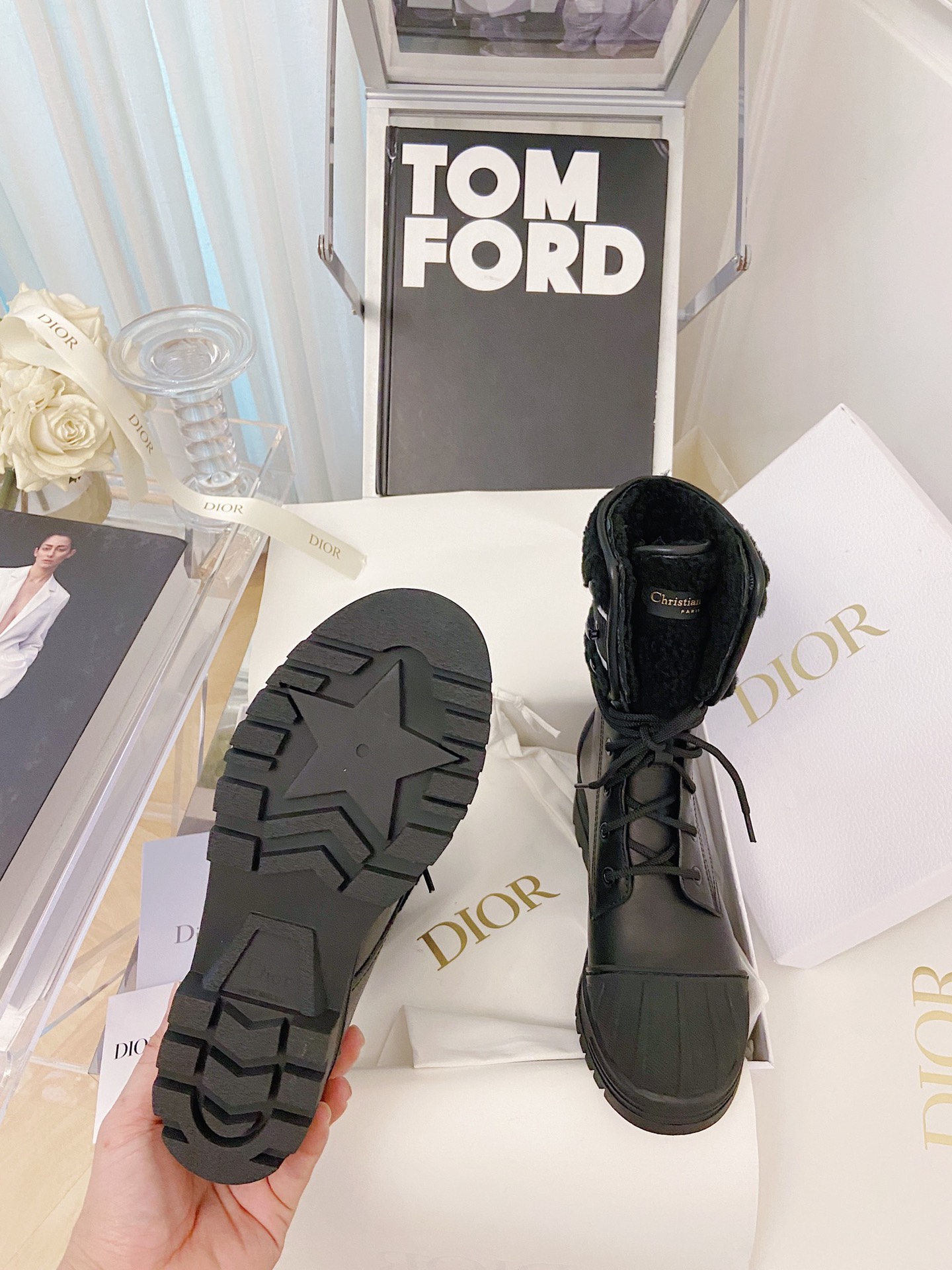 Dior Lace-up High-top Boots - Image 8