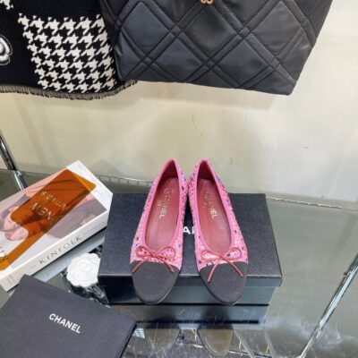 Chanel Tweed Ballet Flat