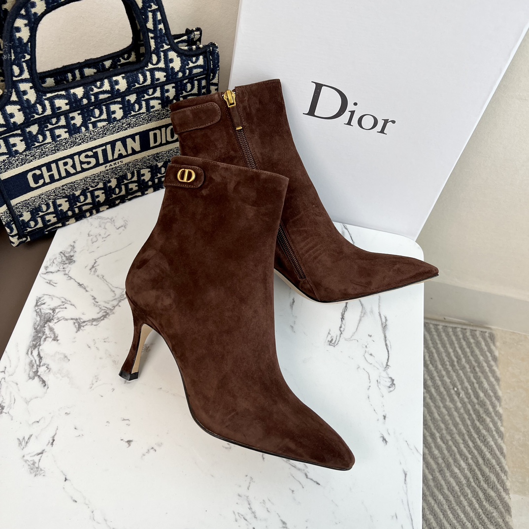 Dior High-heeled Ankle Boots in Brown - Image 5