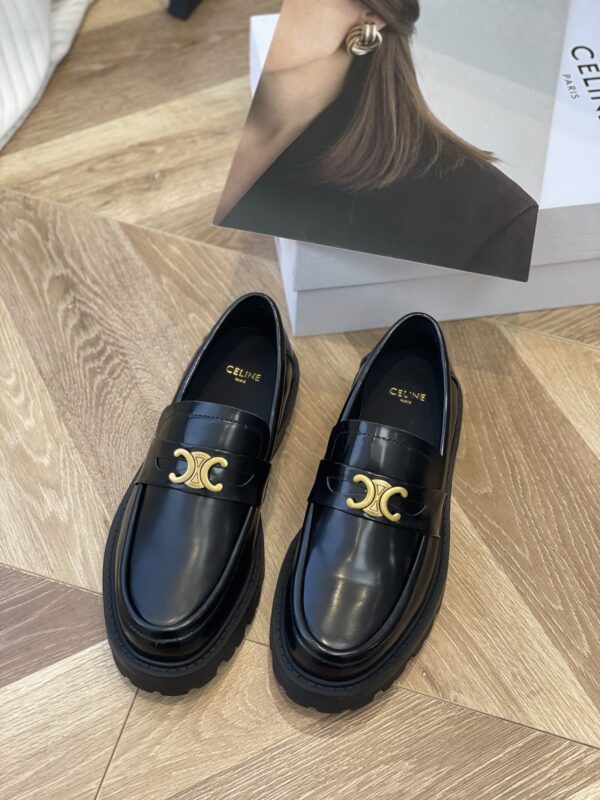 Celine Thick-soled Arc de Triomphe Loafers