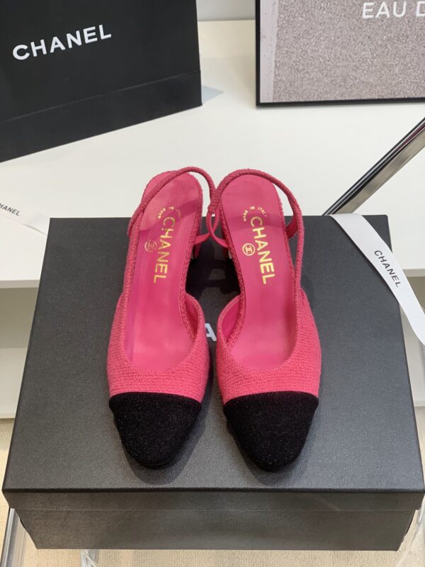 Chanel Tweed Slingback Shoes
