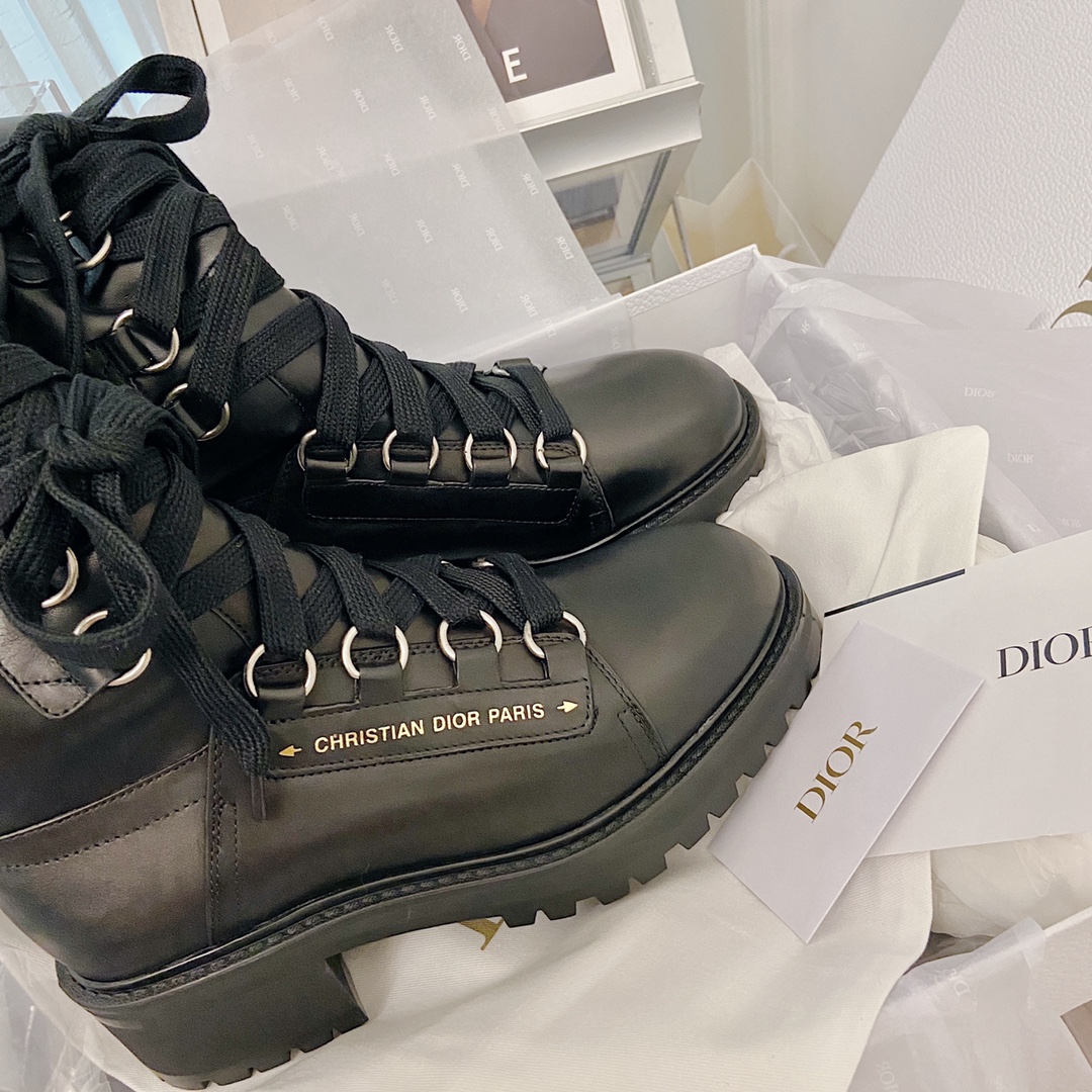 Dior Lace-up Knee-High Boots - Image 7