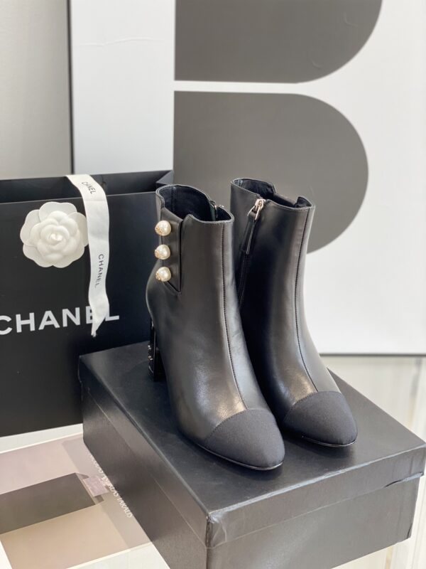 Chanel Lace-up Ankle Boots