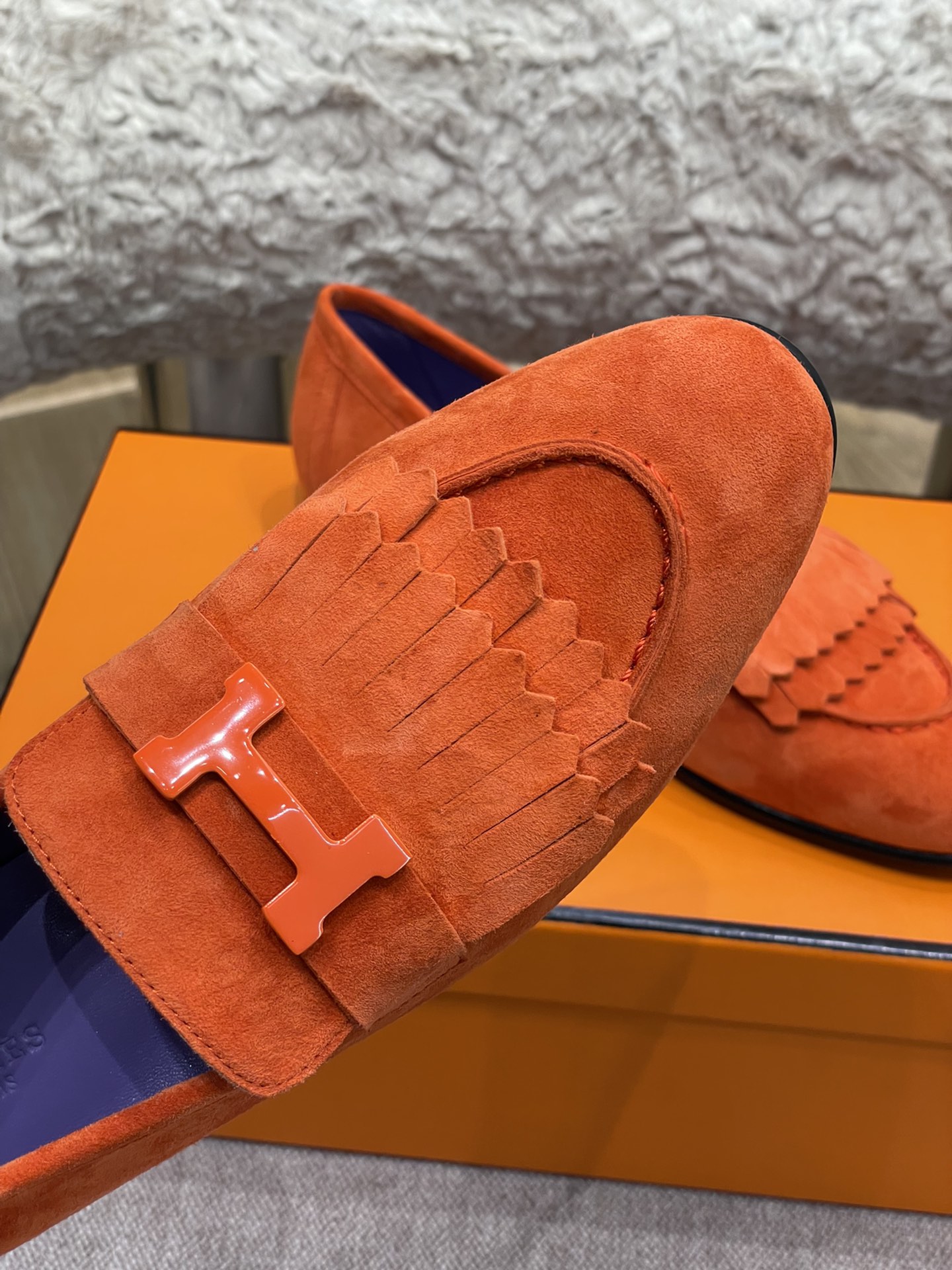 Hermes Fringed Loafers - Image 5