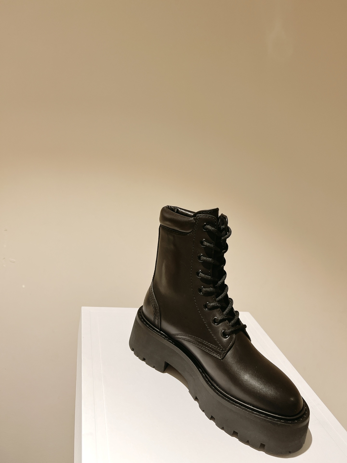 Celine Lace-up Thick-soled Short Boots - Image 10