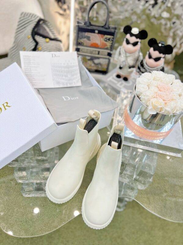 Dior Chelsea Ankle Boots in White