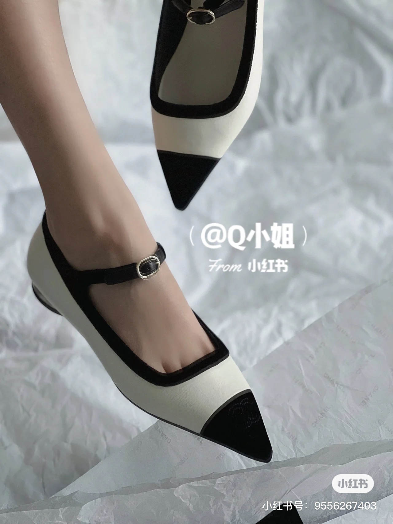 Chanel Pointed Toe Mary Jane Shoes - Image 9