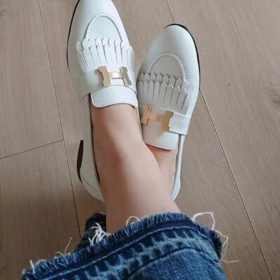 Hermes Fringed Loafers