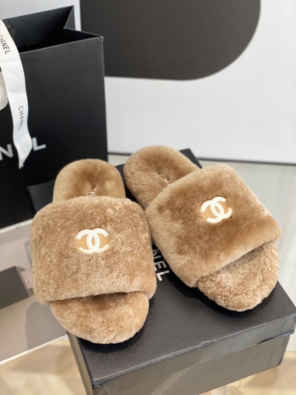 Chanel Fur Slippers