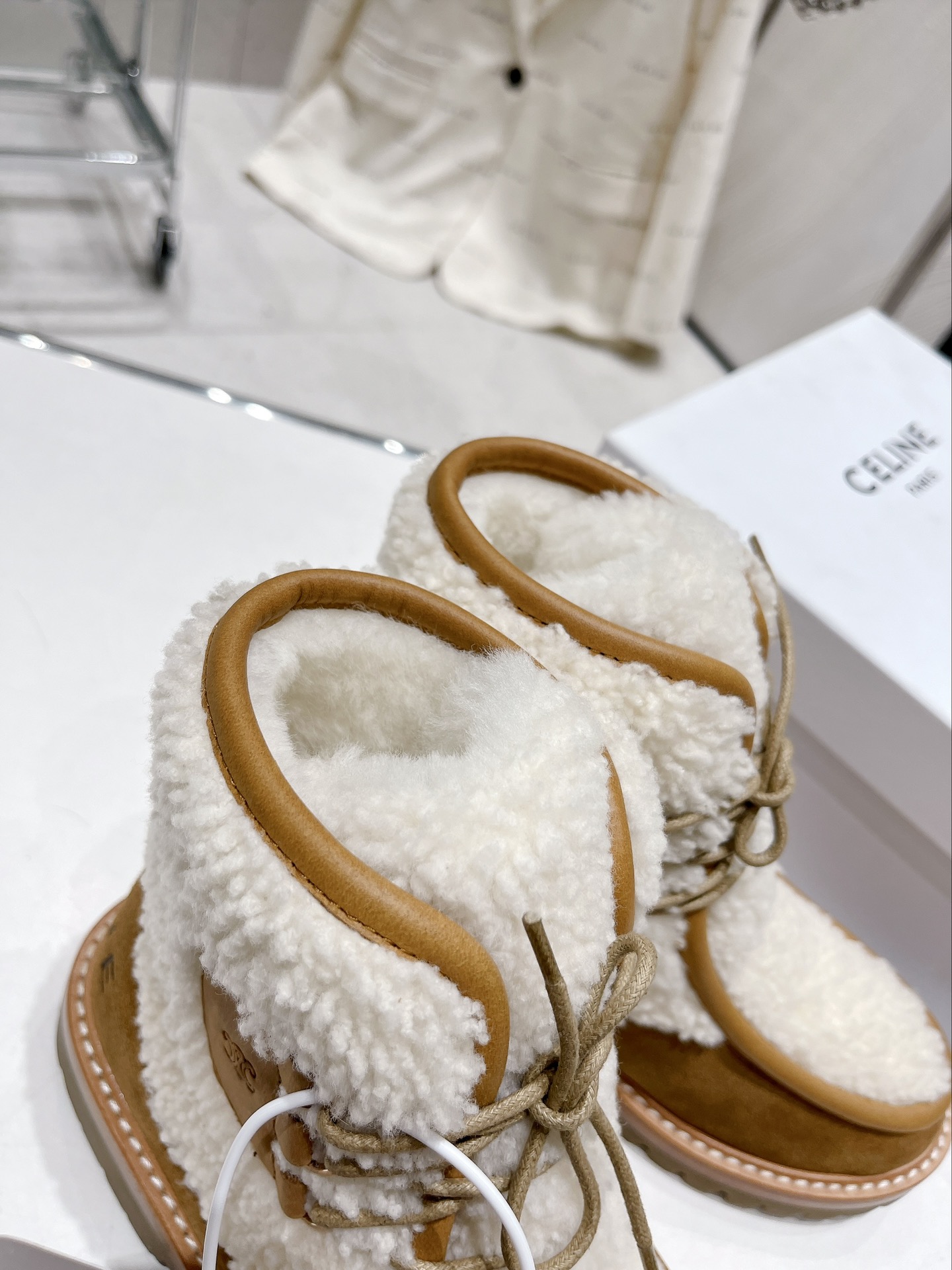 Celine Arc de Triomphe Lace-up Boots - Image 9