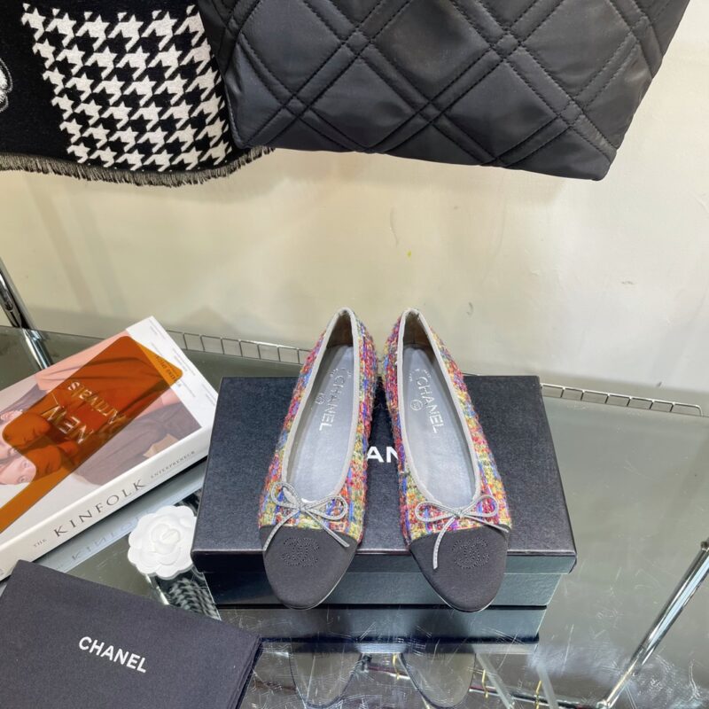 Chanel Tweed Ballet Flat