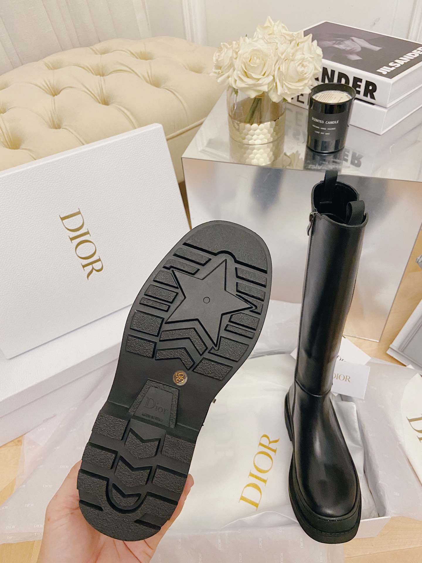 Dior High-top Chelsea Boots in Black - Image 9