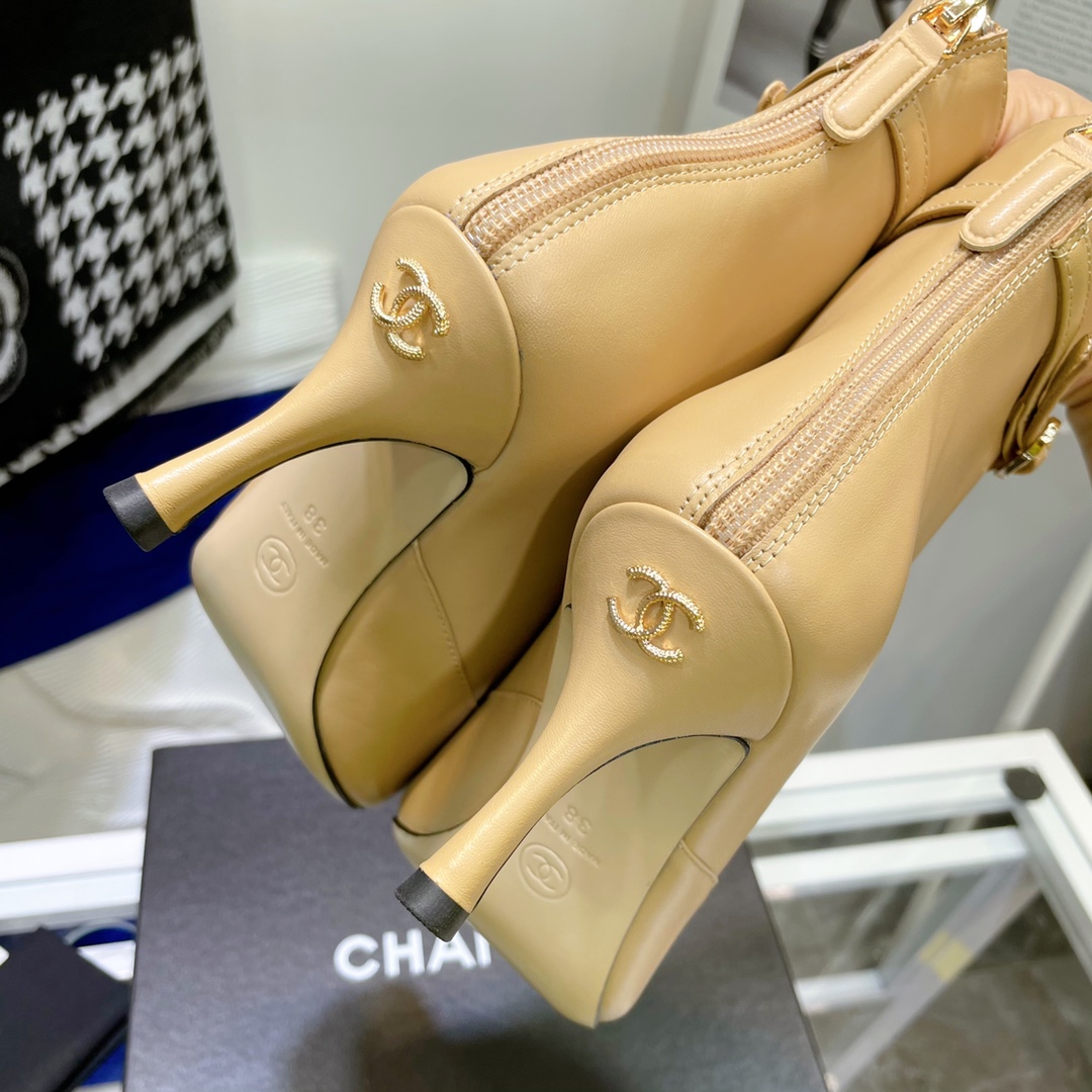 Chanel High-heeled Ankle Boots - Image 9