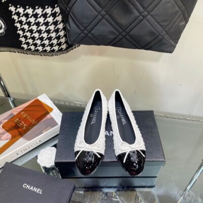 Chanel Tweed Ballet Flat