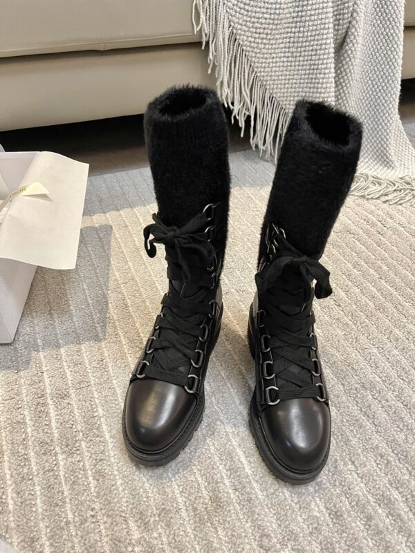 Dior Black Thick-soled Sock Boots