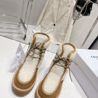 Celine Arc de Triomphe Lace-up Boots