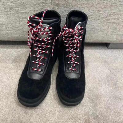 Dior Lace-up Thick-bottomed Boots