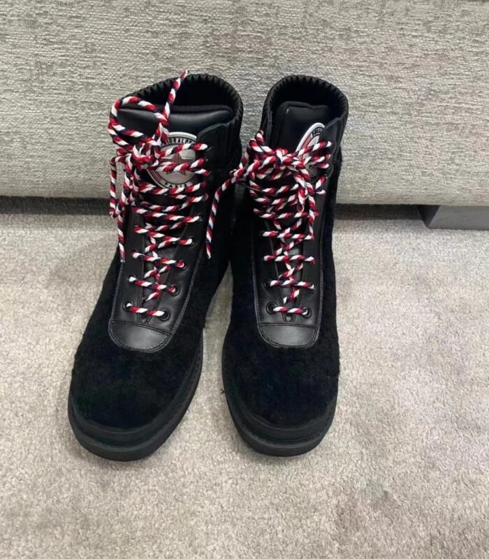 Dior Lace-up Thick-bottomed Boots