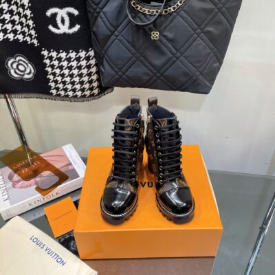 Louis Vuitton Lace-up High-heeled Short Boots