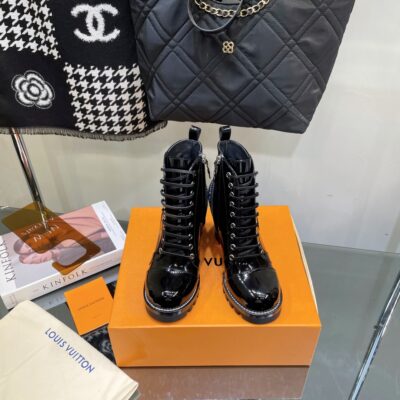 Louis Vuitton Lace-up High-heeled Short Boots