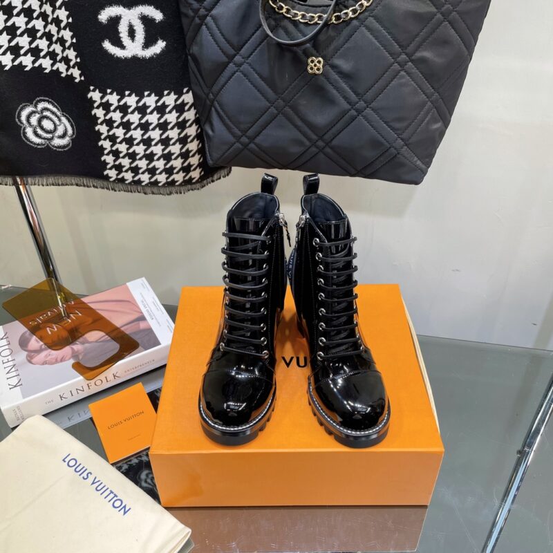 Louis Vuitton Lace-up High-heeled Short Boots