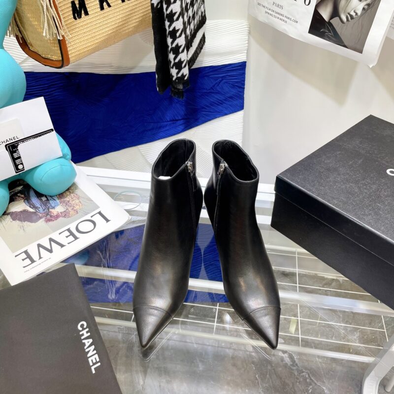 Chanel Wedge Ankle Boots