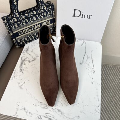 Dior High-heeled Ankle Boots in Brown