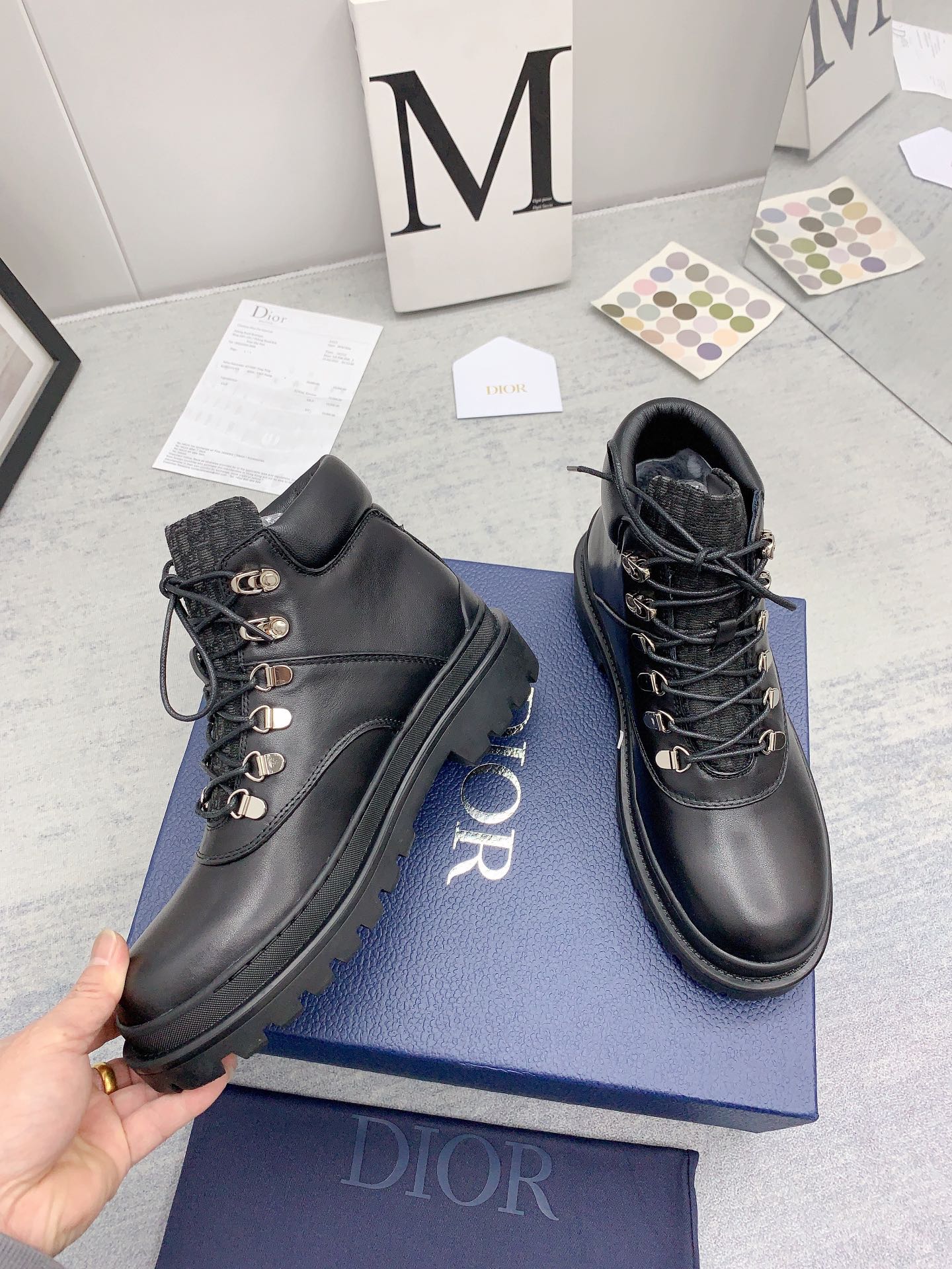 Dior Lace-up Thick-soled Short Snow Boots - Image 6