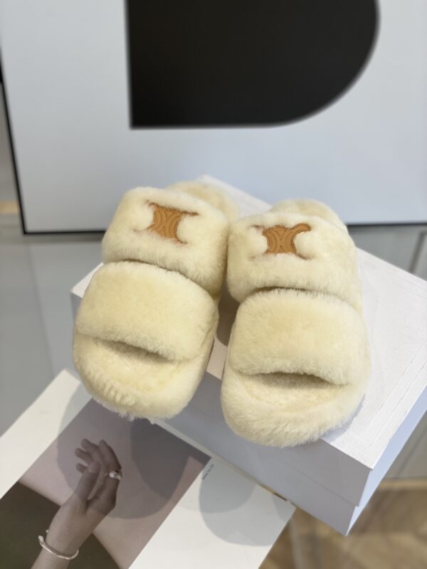 Celine Classic Wool Slippers