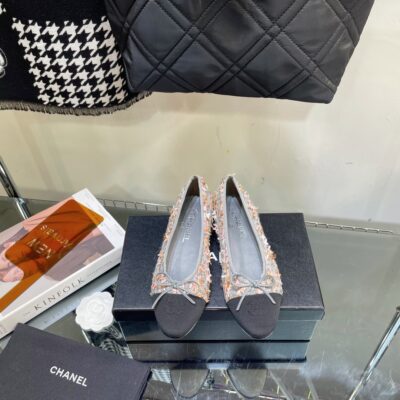 Chanel Tweed Ballet Flat