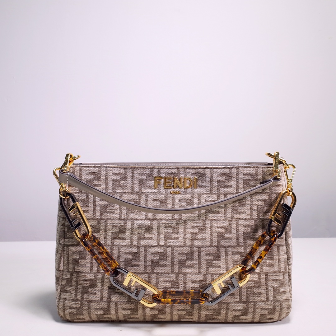 Fendi Chenille Bag in Grey