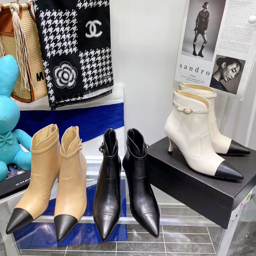 Chanel High-heeled Ankle Boots - Image 11