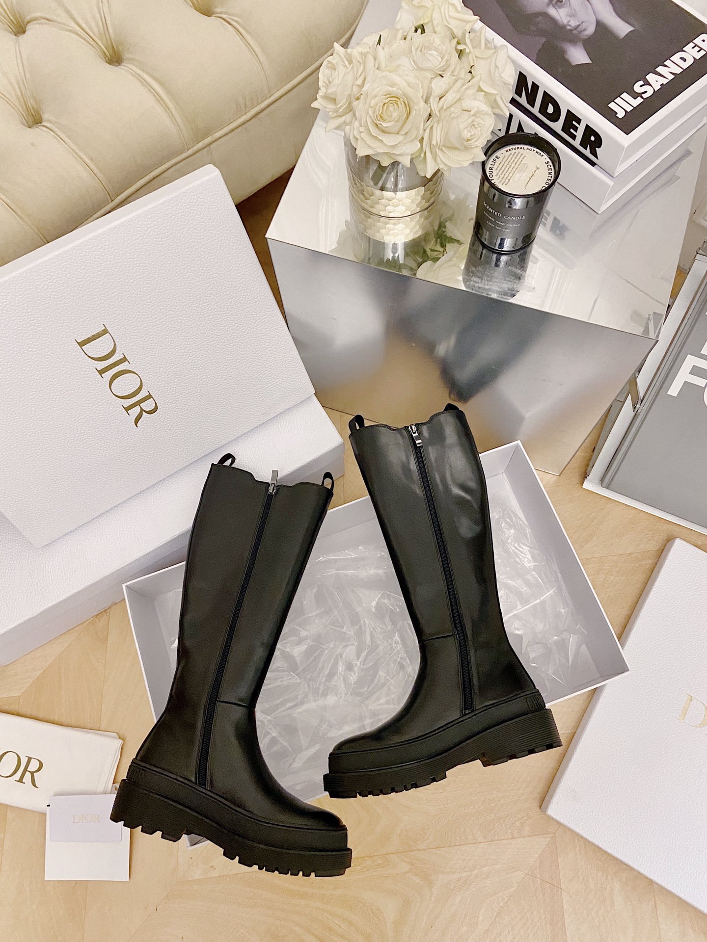 Dior High-top Chelsea Boots in Black - Image 5