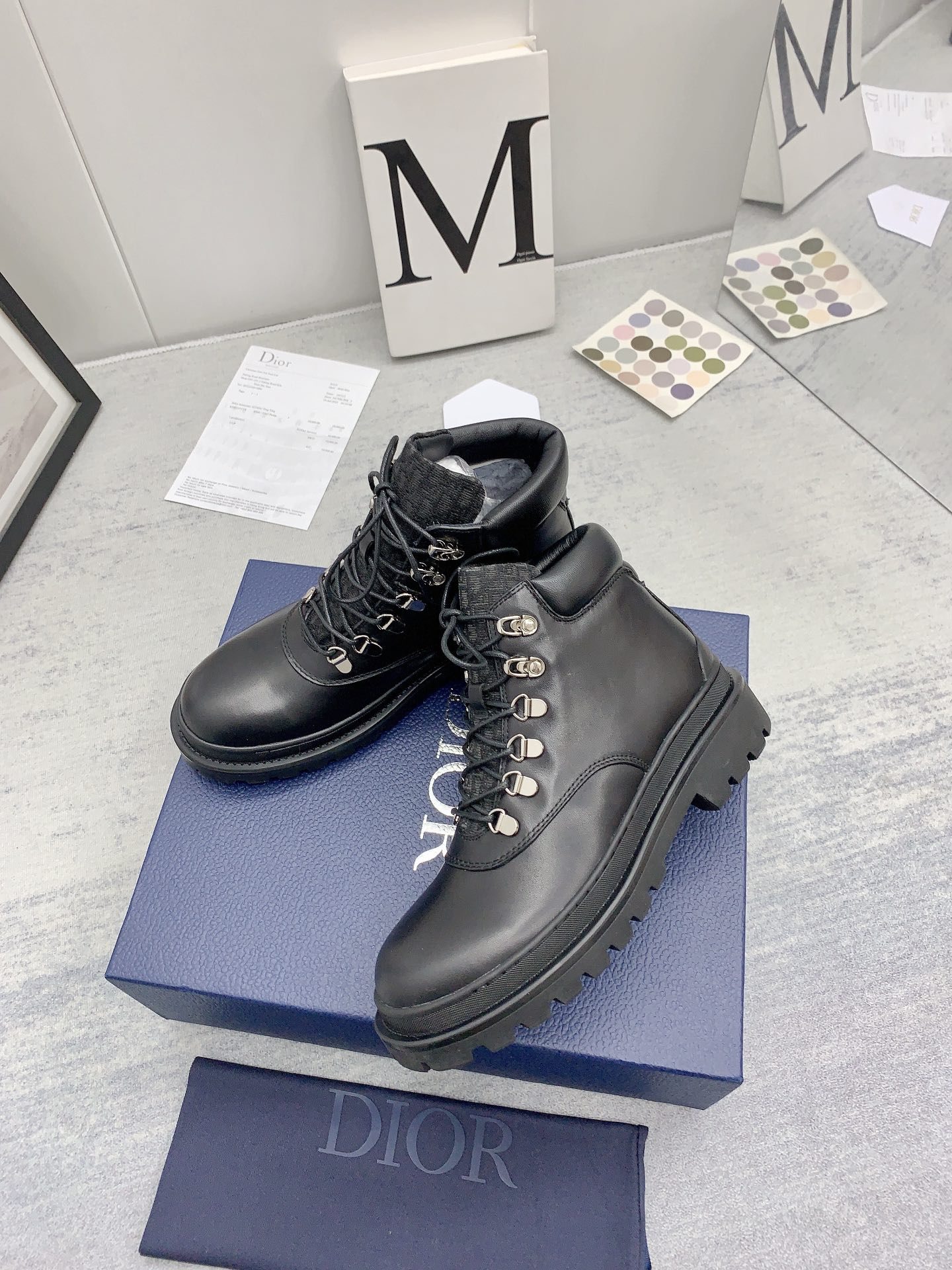 Dior Lace-up Thick-soled Short Snow Boots - Image 5