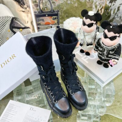 Dior Lace-up High-top Boots