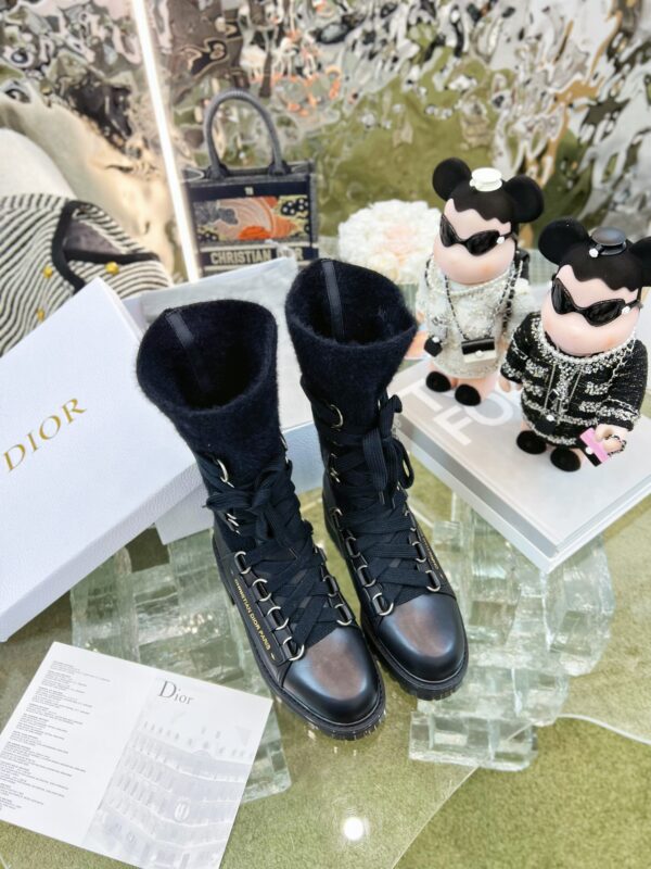 Dior Lace-up High-top Boots