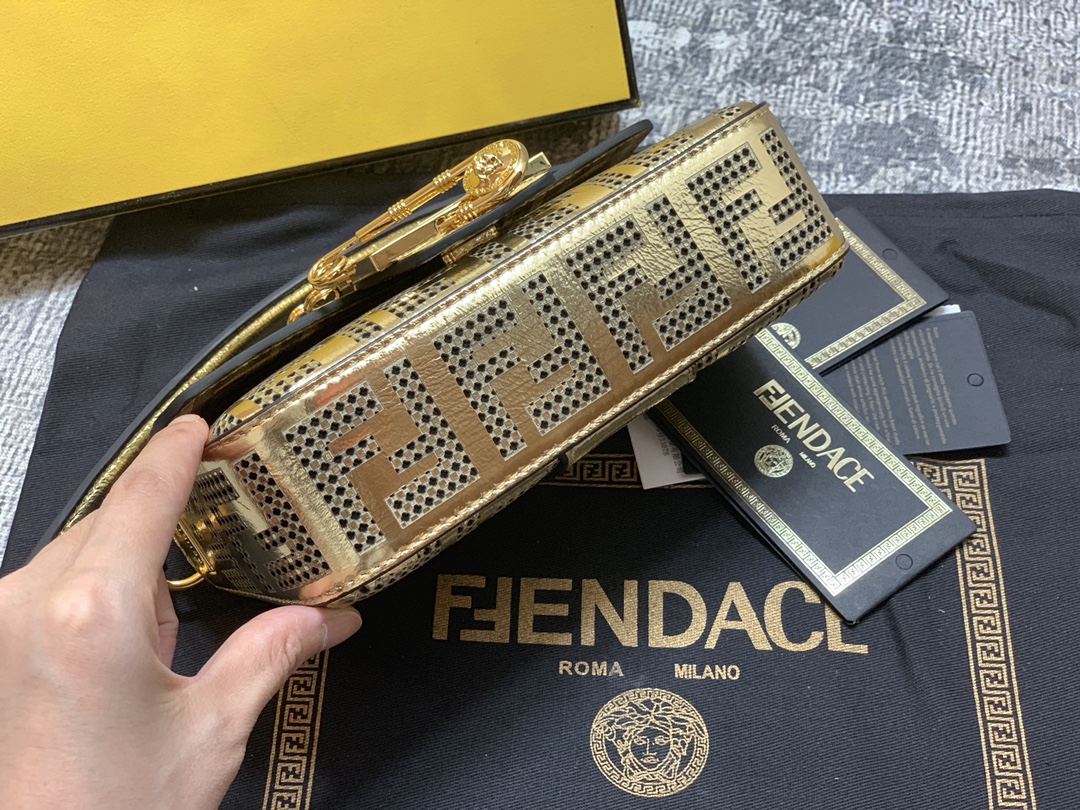 Fendi Fendace Mini Baguette Bag - Image 5